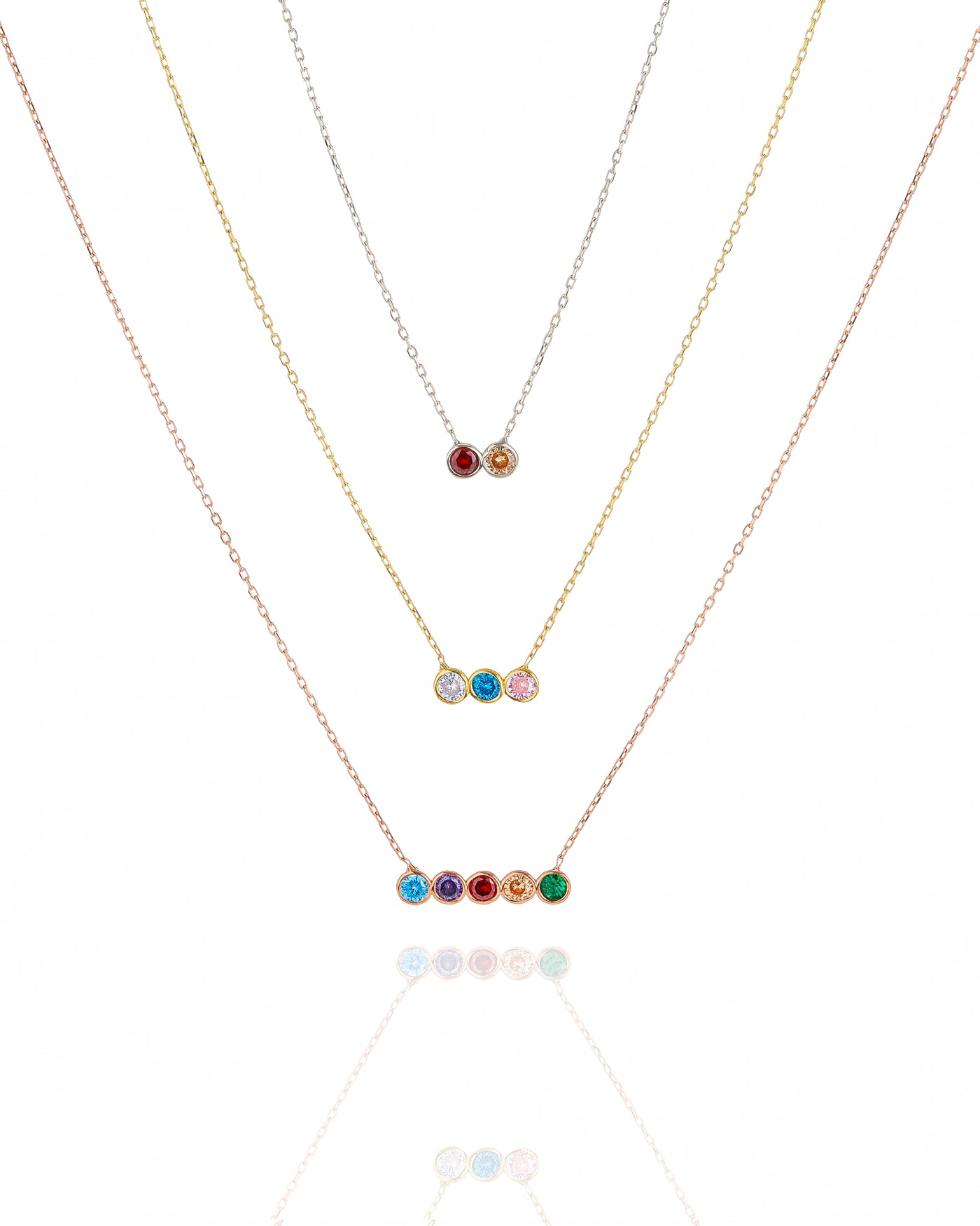 Dainty Multi-Stone Necklace