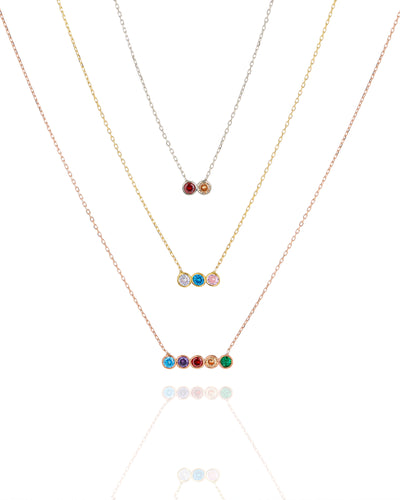 Dainty Multi-Stone Necklace