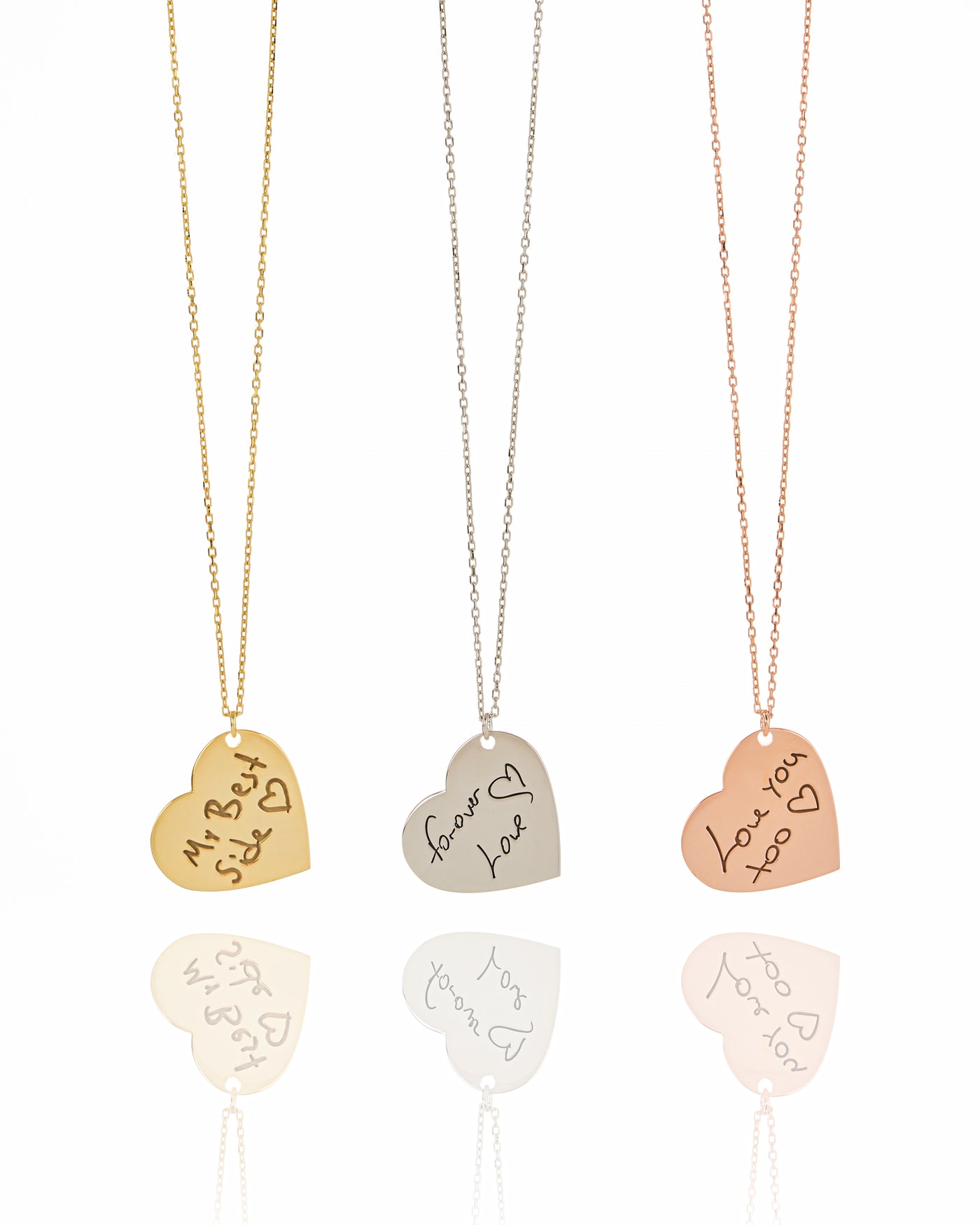 Handwriting Heart Necklace