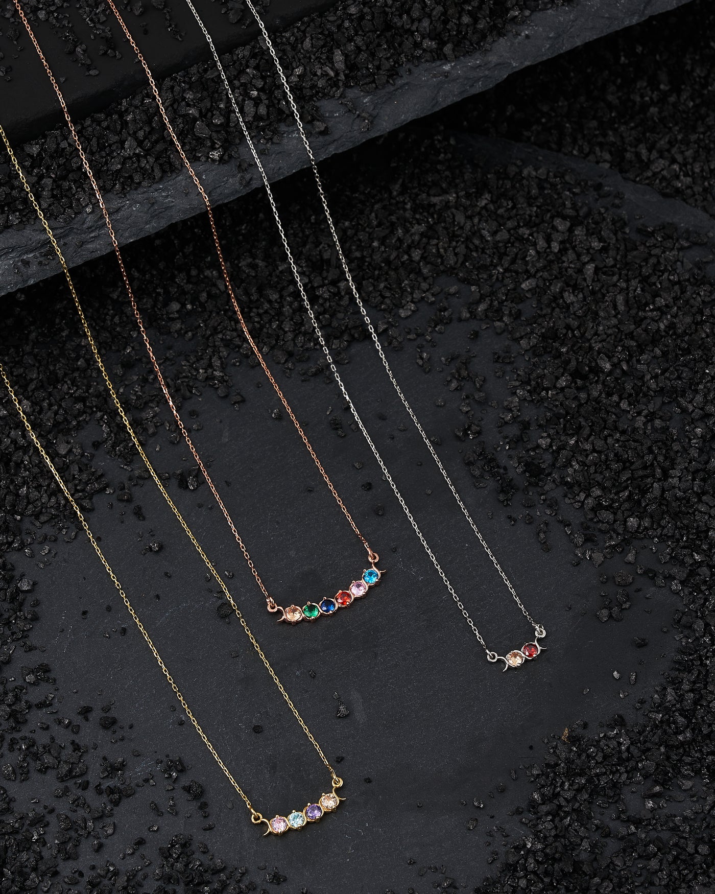 Dainty Multi-Birthstone Necklace