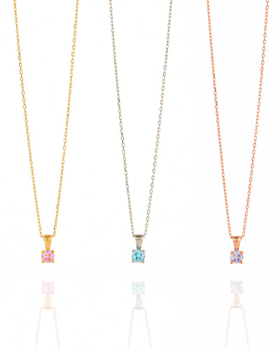 Single Birthstone Necklace