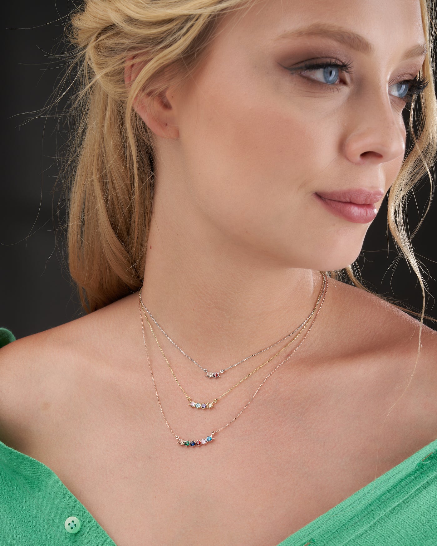 Dainty Multi-Birthstone Necklace