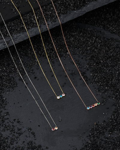 Dainty Multi-Stone Necklace