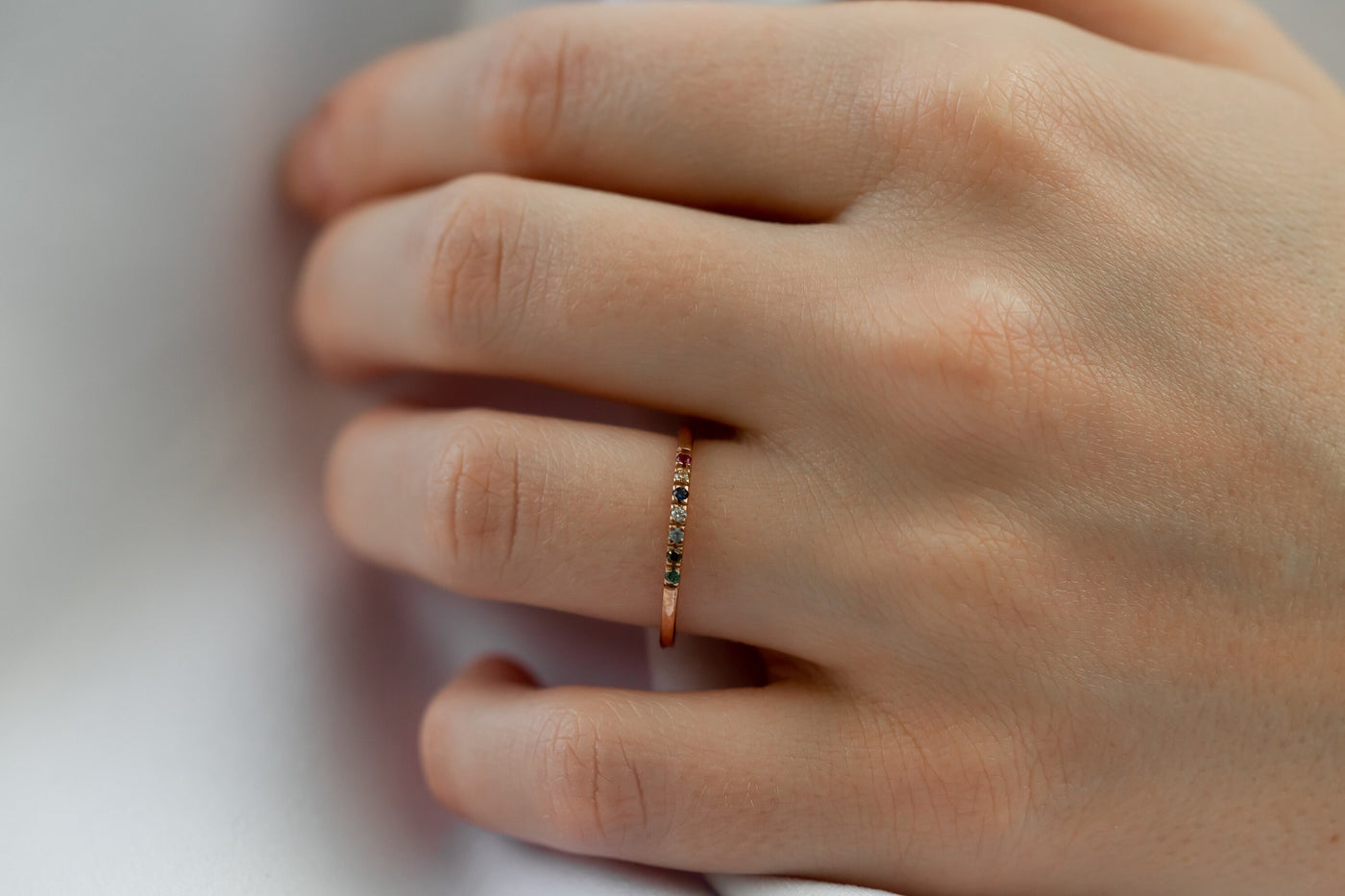 Dainty Family Birthstones Ring - Glamoristic