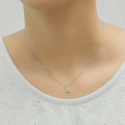 Diamond Initial Necklace - Glamoristic