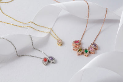 Royal Marquise Cut Birthstone Necklace