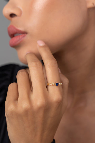 Heart Birthstone Ring - Glamoristic