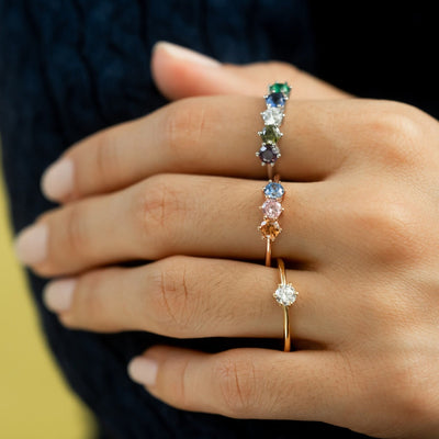 Elegant Family Birthstone Ring - Glamoristic