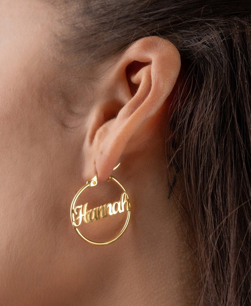 Hoop Name Earrings - Glamoristic