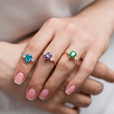 Cocktail Birthstone Ring - Glamoristic