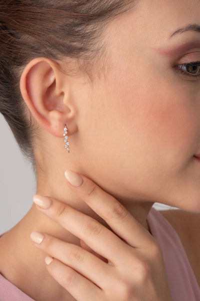 Cluster Diamond Earrings - Glamoristic