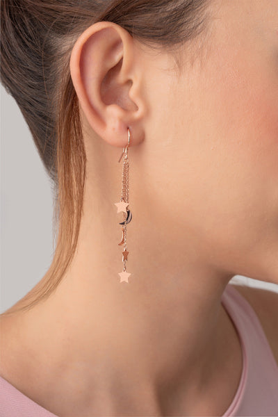 Moon Star Drop Earrings - Glamoristic