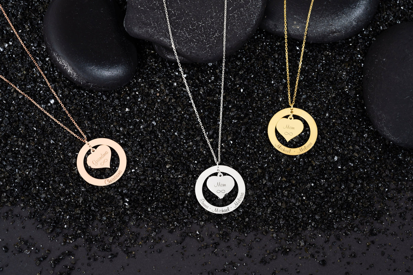 Cutout Heart Open Circle Necklace - Glamoristic