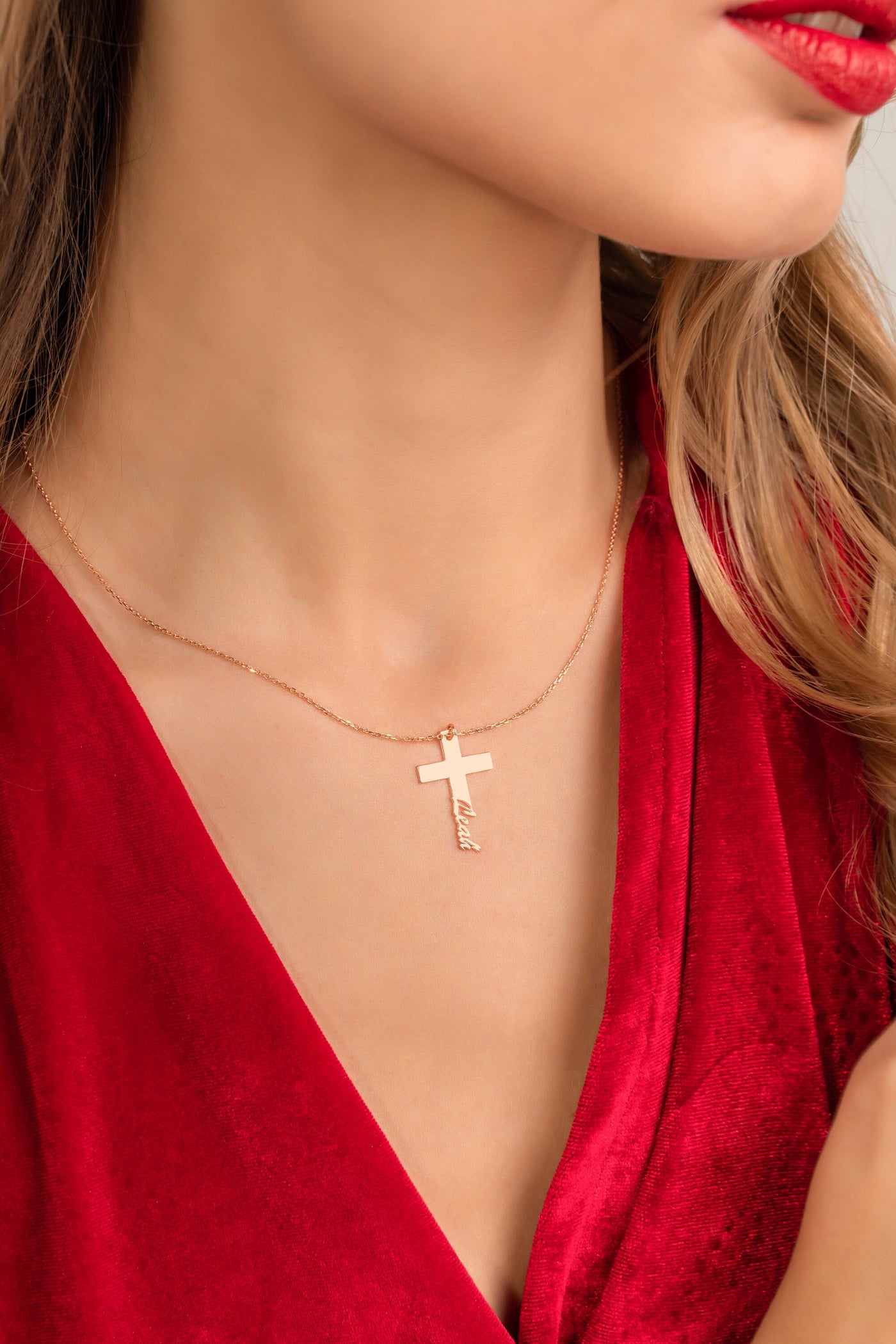 Name Cross Necklace - Glamoristic