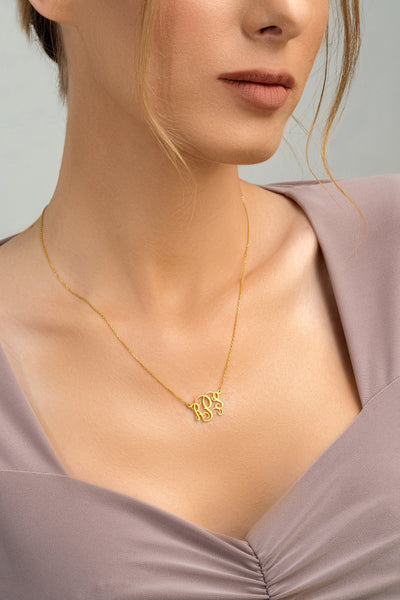 Monogram Initials Necklace - Glamoristic