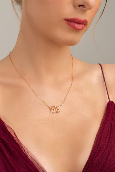 Monogram Initials Necklace - Glamoristic