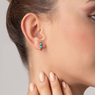 Raindrop Multi-Stone Earrings - Glamoristic