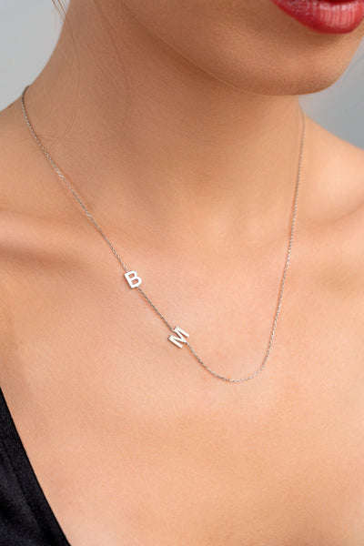 Double Initial Necklace - Glamoristic