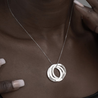 Interlocking Circle Necklace - Glamoristic