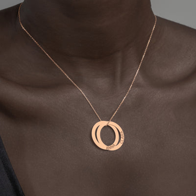 Interlocking Circle Necklace - Glamoristic