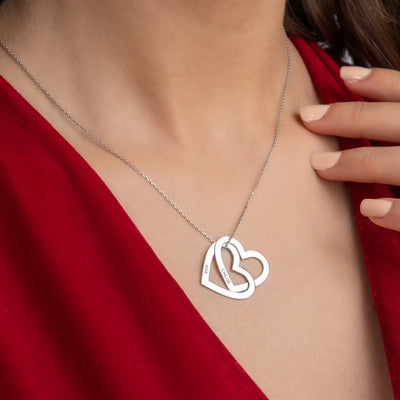 Interlocking Hearts Necklace - Glamoristic