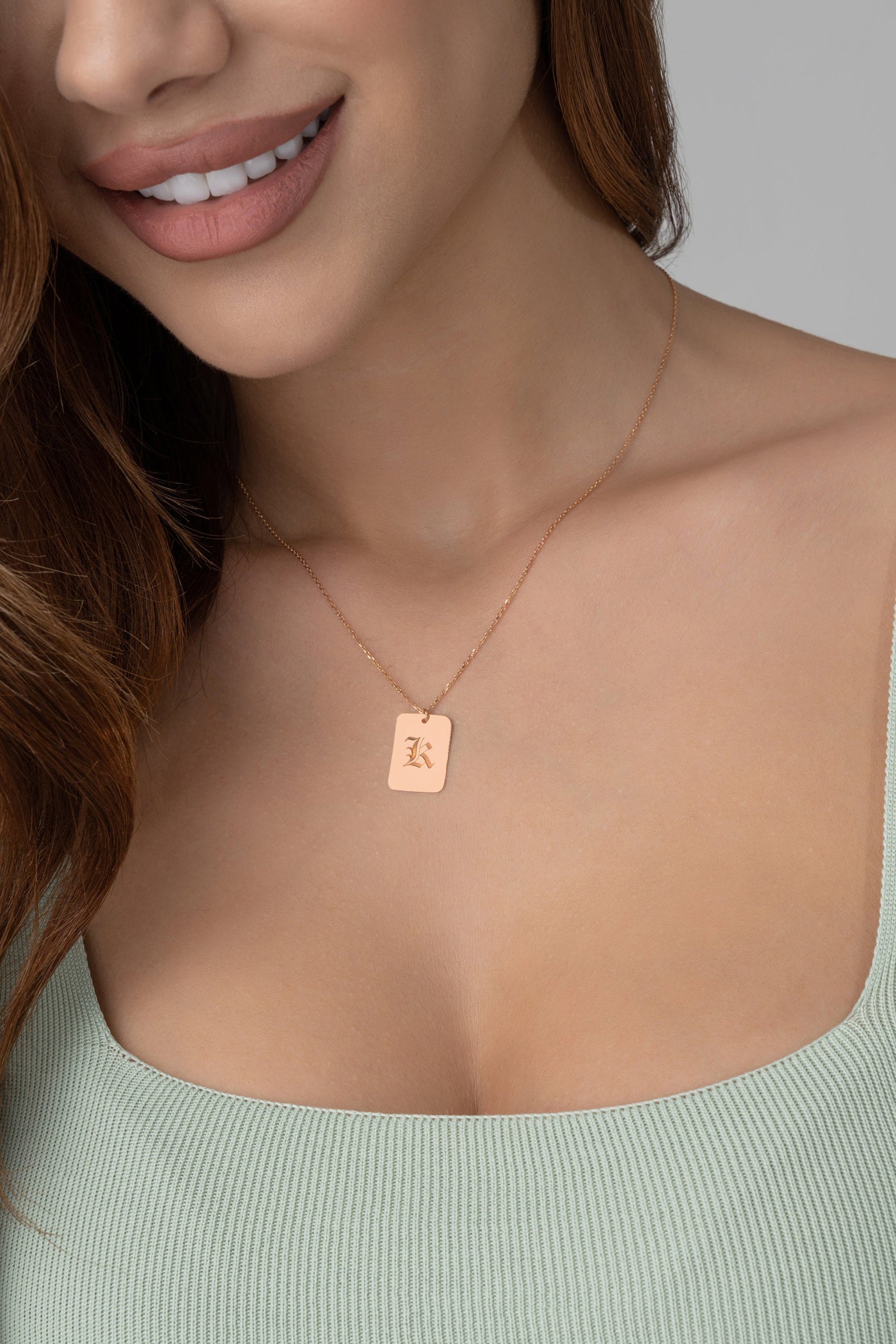 Initial Tag Necklace - Glamoristic