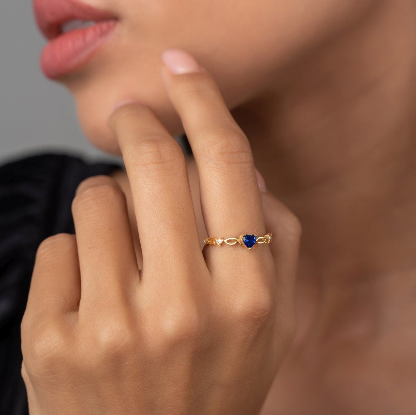 Heart Birthstone Ring - Glamoristic