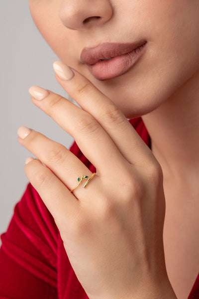 Olive Leaf Ring - Glamoristic