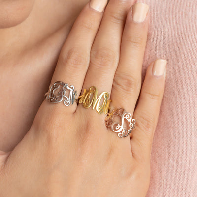 Initial Monogram Ring - Glamoristic