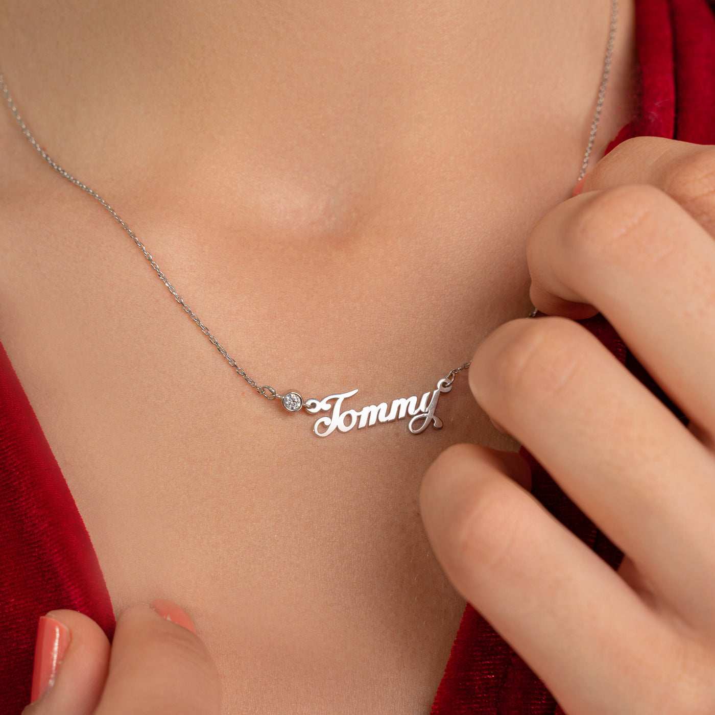 Personalized Birthstone Name Necklace - Glamoristic