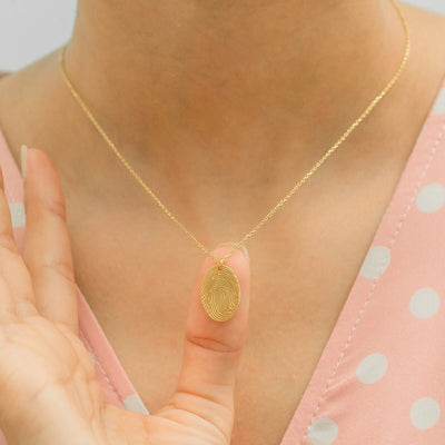 Fingerprint Engraved Necklace - Glamoristic