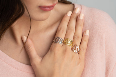 Initial Monogram Ring - Glamoristic