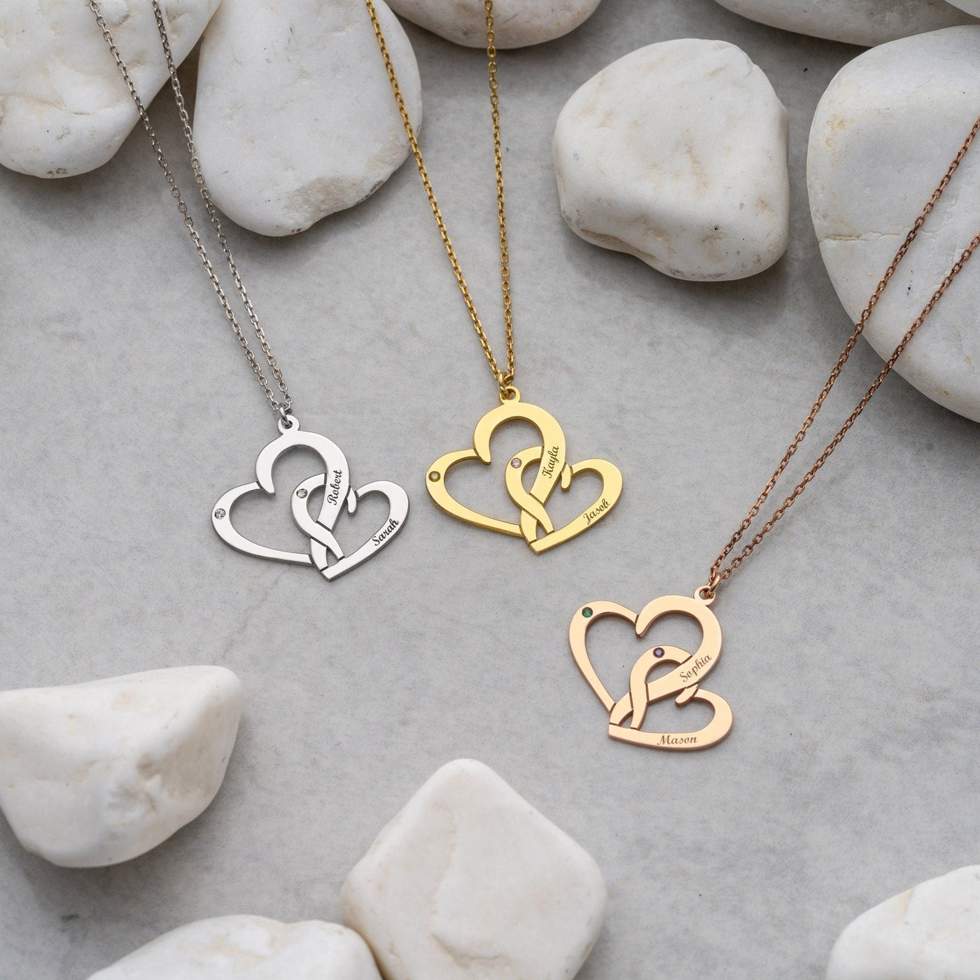 Intertwined Heart Necklace - Glamoristic