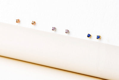 Kids Birthstone Stud Earrings