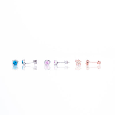 Kids Birthstone Stud Earrings