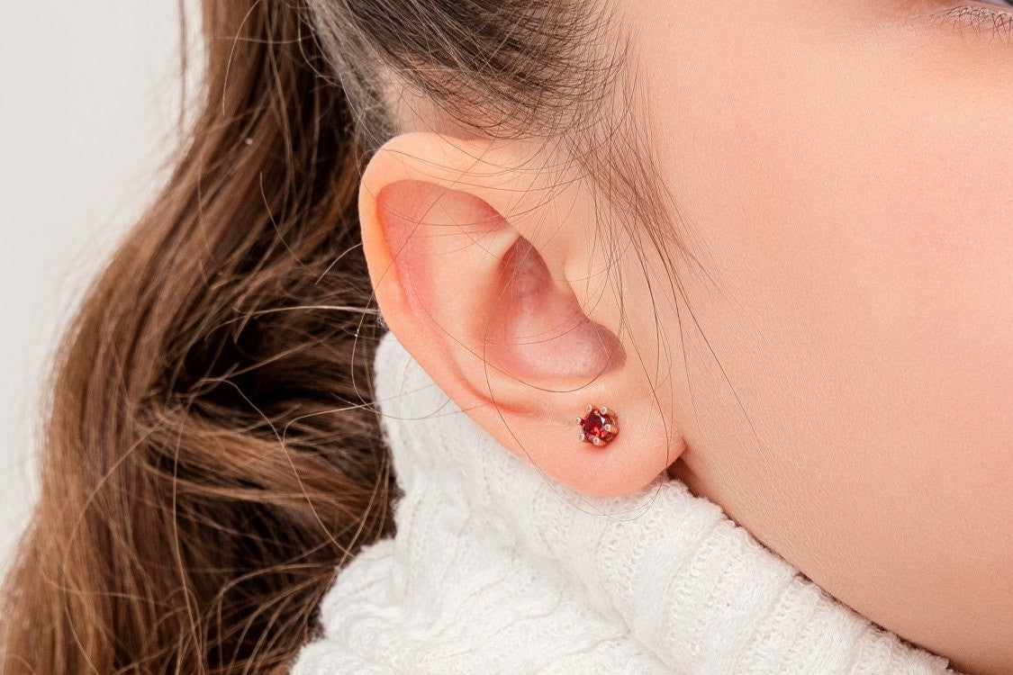 Kids Gemstone Stud Earrings