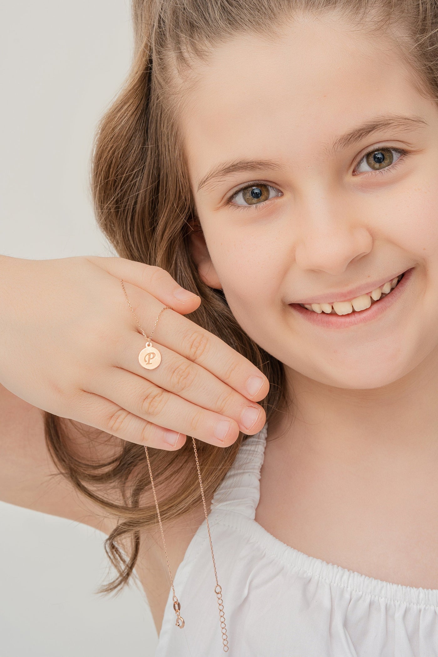 Personalized Initial Coin Necklace