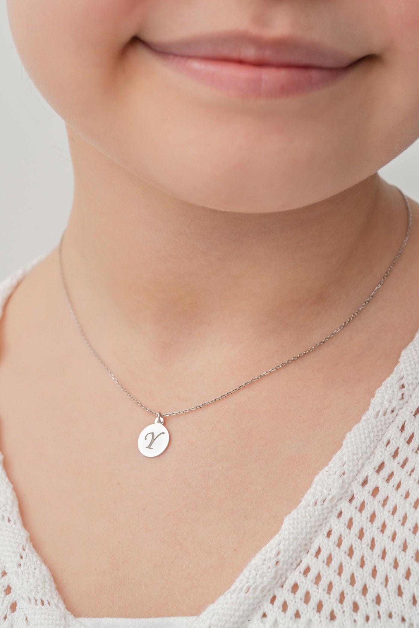 Personalized Initial Coin Necklace