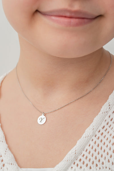 Personalized Initial Coin Necklace