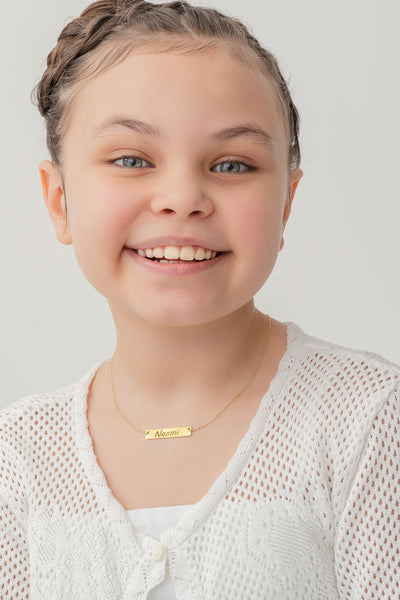 Kids Name Bar Necklace