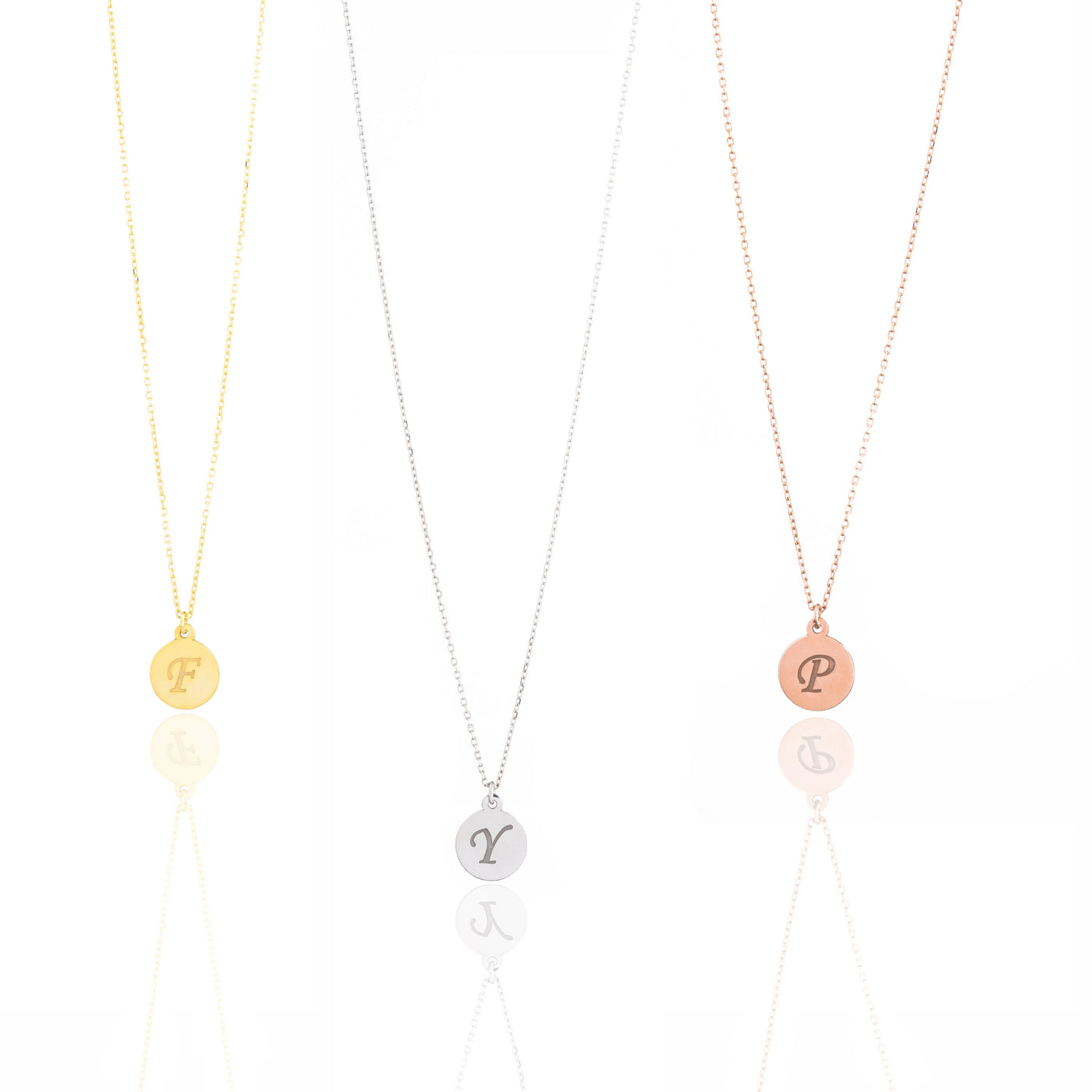 Personalized Initial Coin Necklace