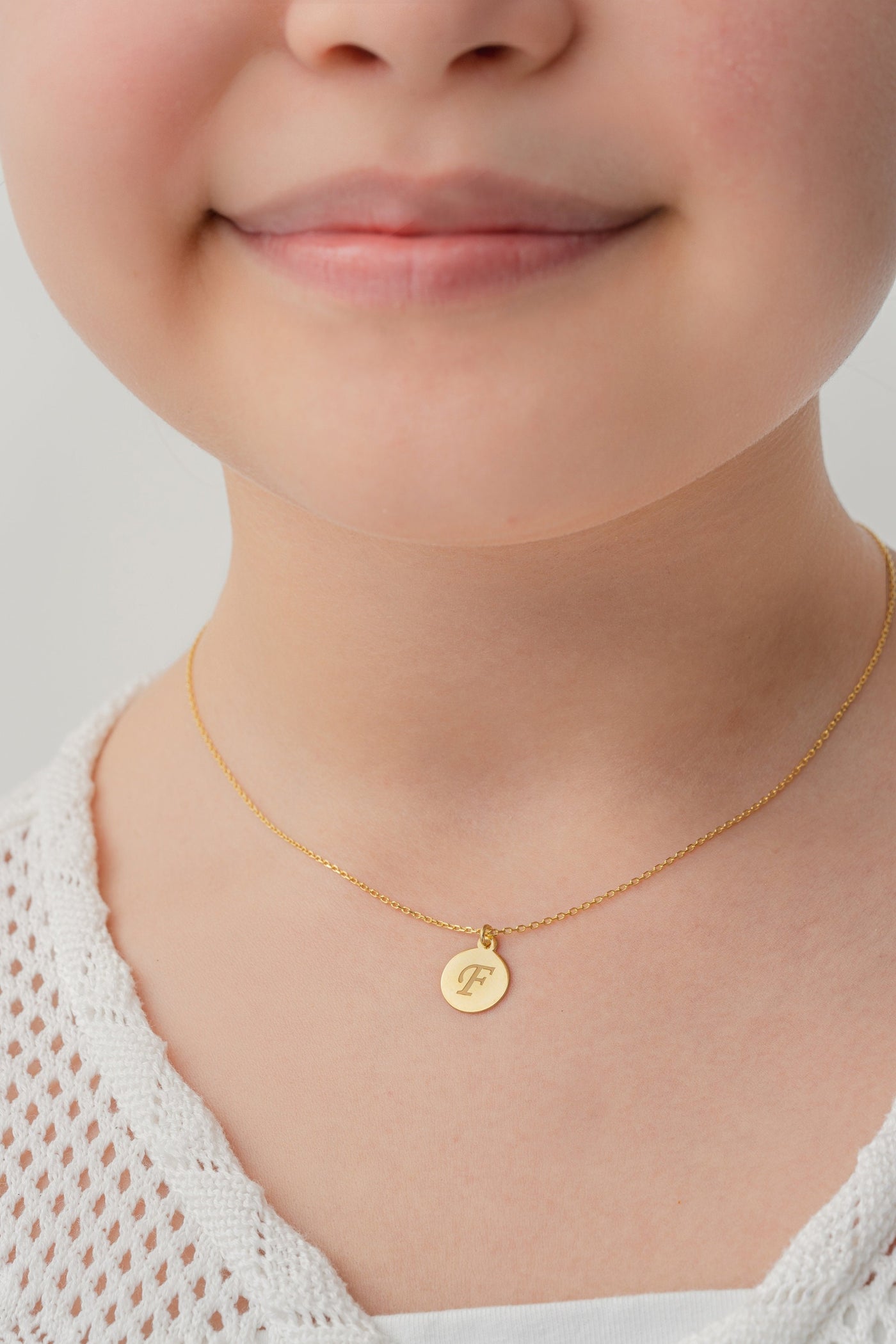 Personalized Initial Coin Necklace