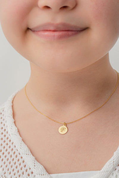 Personalized Initial Coin Necklace