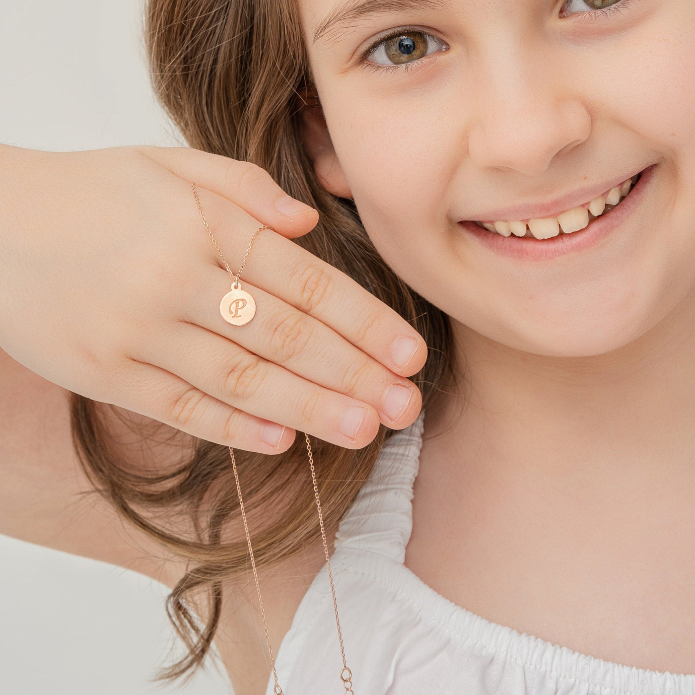 Personalized Initial Coin Necklace