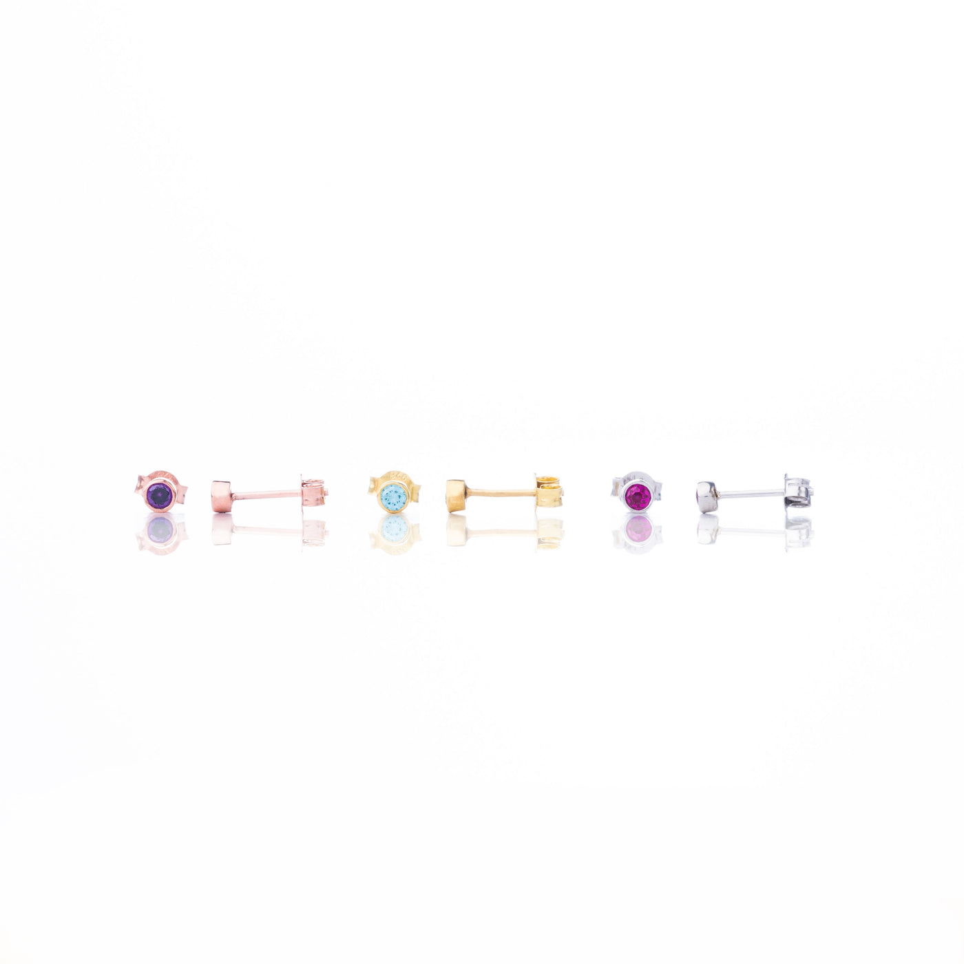 Kids Birthstone Stud Earrings