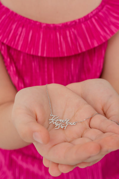 Handwriting Necklace  • Personalized Necklace For Kids • Kids Name Necklace • Actual Handwriting • Custom Gift Necklace  • Memorial gift - Glamoristic