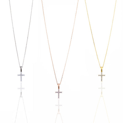 Cross Necklace • Sterling Silver Necklace • Kids Cross Necklace • Princess's Dainty Cross Necklace • Birthday Gift • Christian Gifts - Glamoristic